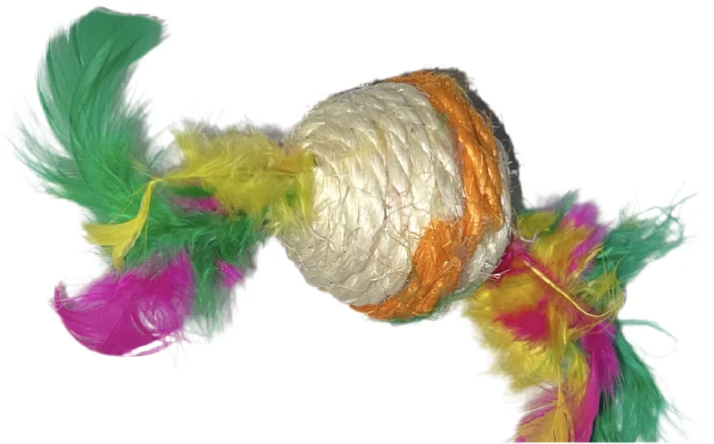 - Outdoor dog toy selectionSisal Cat Toy Balls with Feather