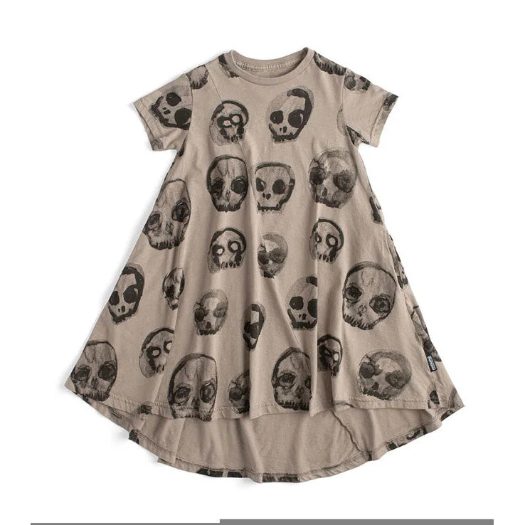 - Chinchilla cooling ice nest ceramic plateNUNUNU Stone Faded Skulls Dress