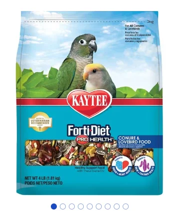 ---Kaytee Forti-Diet Pro Health Conure & Lovebird Food, 4-lb bag