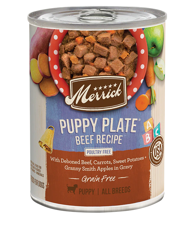 - Pet stroller can be taken on the planeMerrick GF Puppy Plate Beef Recipe Wet Dog Food