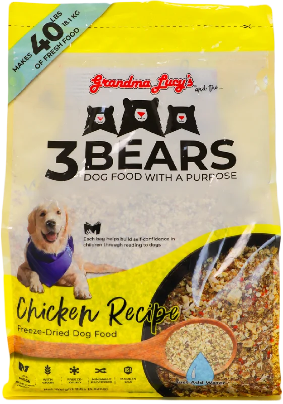  -Fish-containing dog foodGrandma Lucy's 3 Bears Chicken Freeze-Dried Dog Food, 8 lb