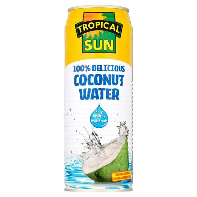 - Air box TSA certified check-inTropical Sun Natural Coconut Water 520ml