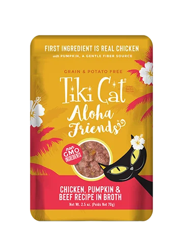 - Cat hair ball removal and hair removal creamTiki Cat® Aloha Friends™ Chicken, Pumpkin & Beef