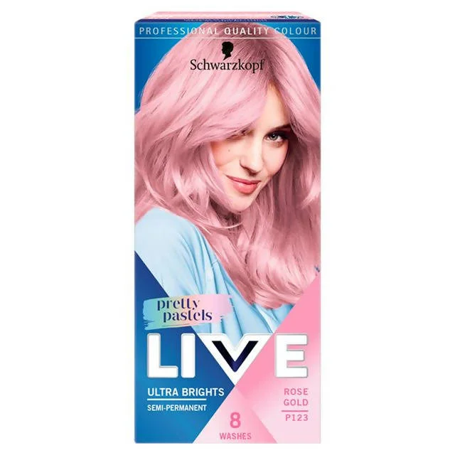 - Cat hair ball removal and hair removal creamSchwarzkopf Live Pretty Pastels Ultra Bright Semi Permanent Rose Gold P123