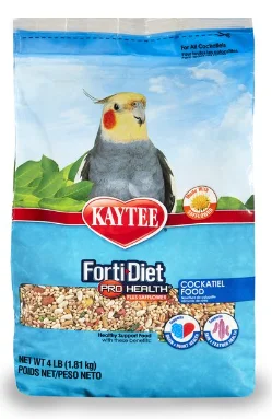 - Degradable pet feces bagKaytee Forti-Diet Pro Health Cockatiel Food, 4-lb bag