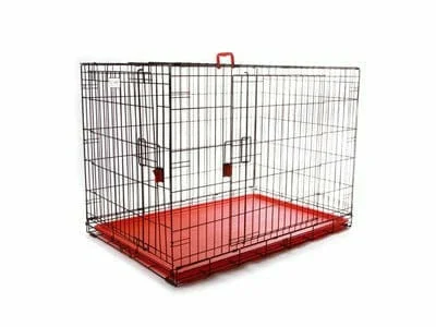 - Dog anti-slip matVOYAGER WIRE CRATE - 2 DOORS XL,  RED