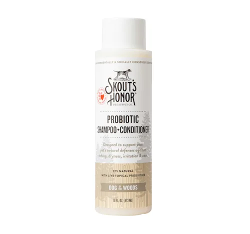 - Natural latex pet mattressSkout's Honor Dog of the Woods Probiotic Shampoo & Conditioner