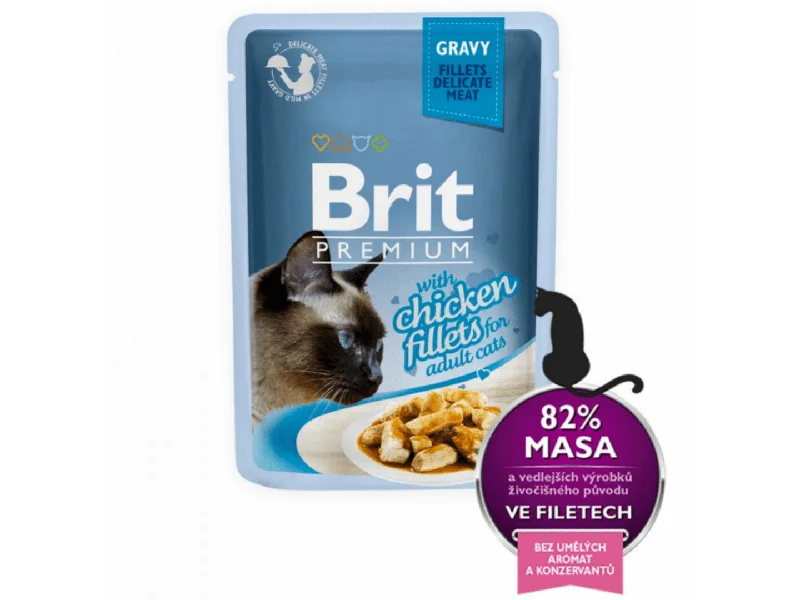 ---Brit Premium Cat Delicate Fillets in Gravy with Chicken 85 g