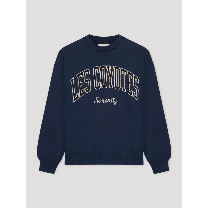 - Deodorizing cat litter tofu litterLes Coyotes De Paris Navy Large Logo Sweatshirt