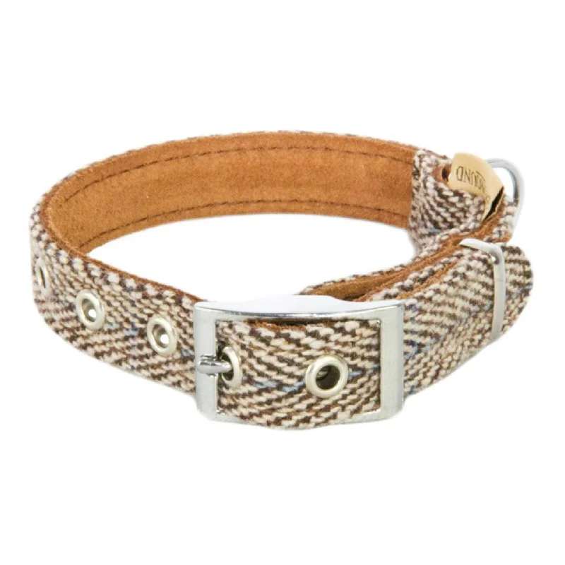  . **Cat drinking fountain filter model**Earthbound Tweed Herringbone Dog Collar Large (40-50cm)