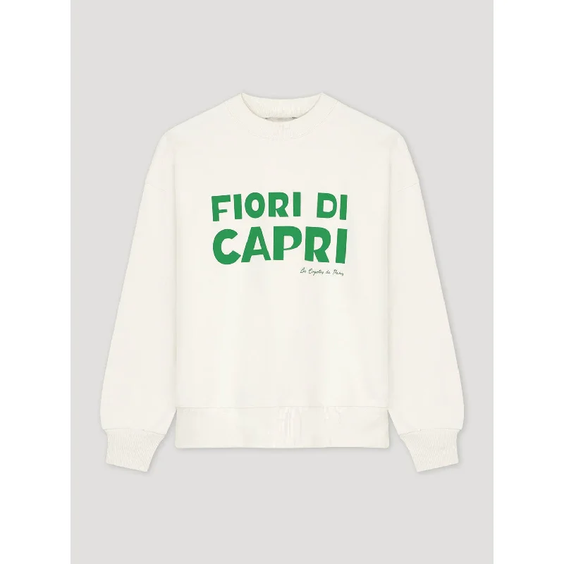 ---Les Coyotes De Paris Off White Fiori Sweatshirts