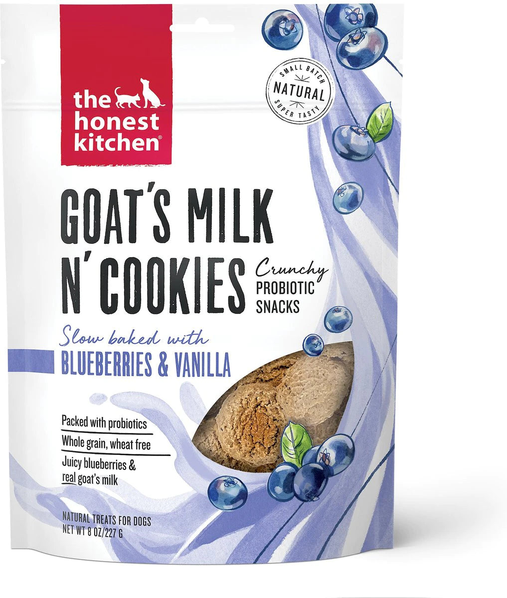 - Rabbit grass rack to prevent waste food boxThe Honest Kitchen Goat's Milk N' Cookies W/ Blueberries