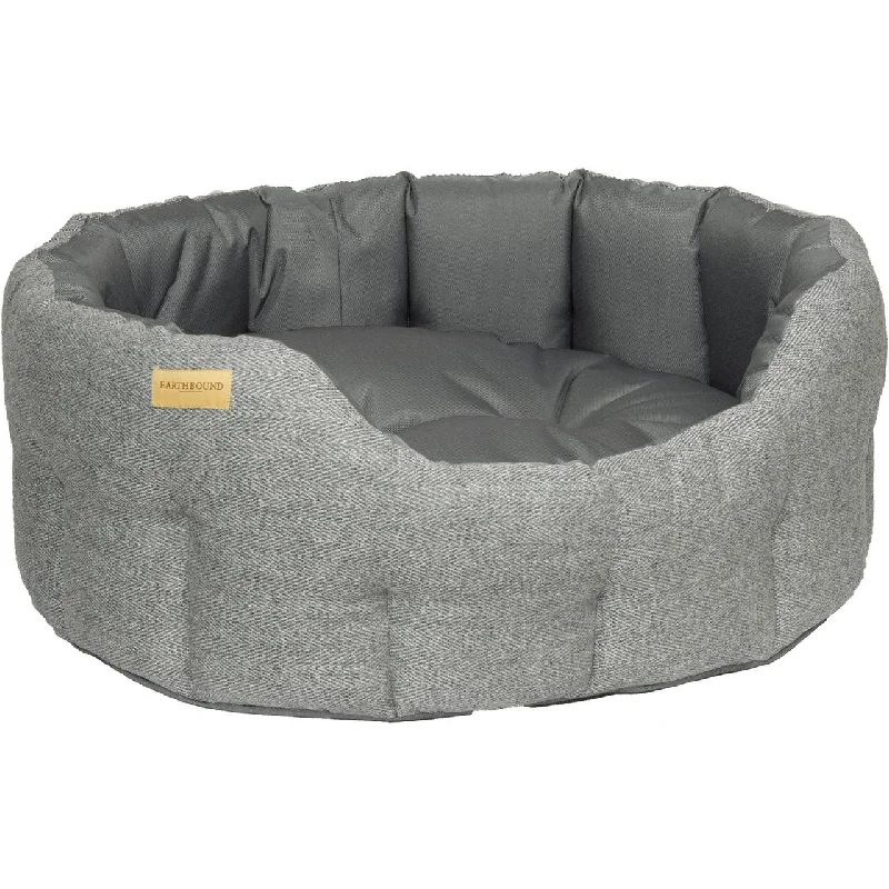 Pet accessoriesEarthbound Traditional Tweed & Waterproof Bed Steel Grey Small