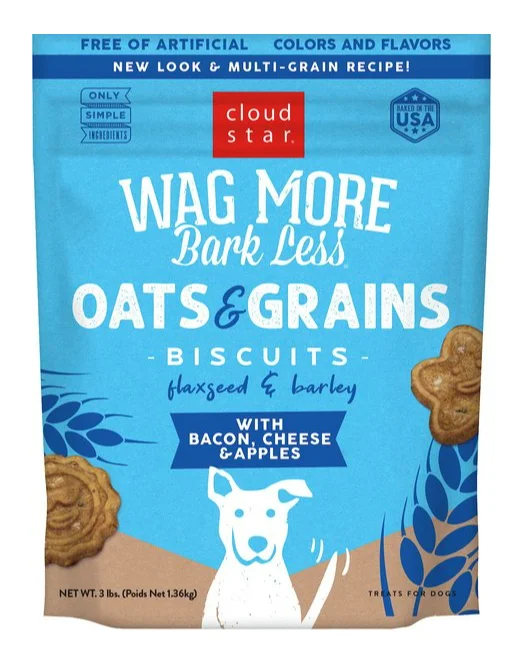 - Hamster silent running wheel to prevent chewingCloud Star Wag More Bark Less Oats & Grains Biscuits with Bacon, Cheese & Apples Dog Treats