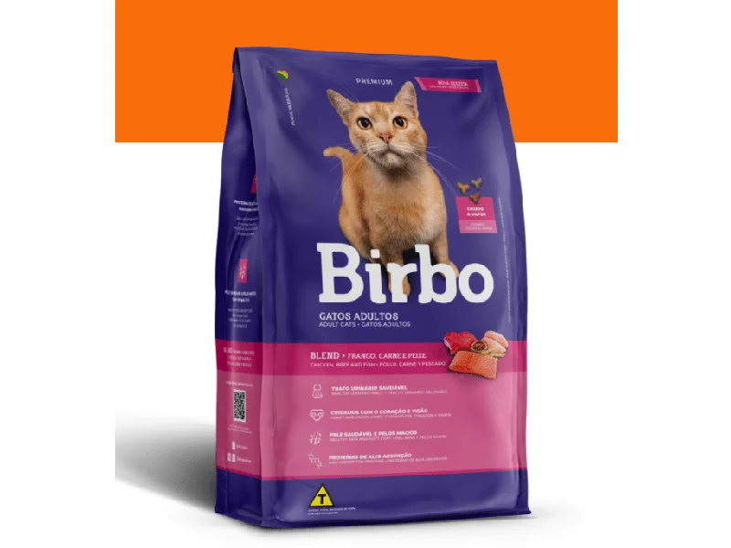 - Cat hair ball removal and hair removal creamBirbo Premium Cats Cat Mix 1Kg