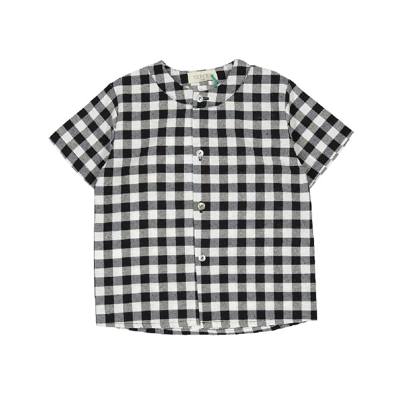 - Winter warm clothes for short-haired dogsNueces Vichy Plaid Short Sleeve Bagur Shirt