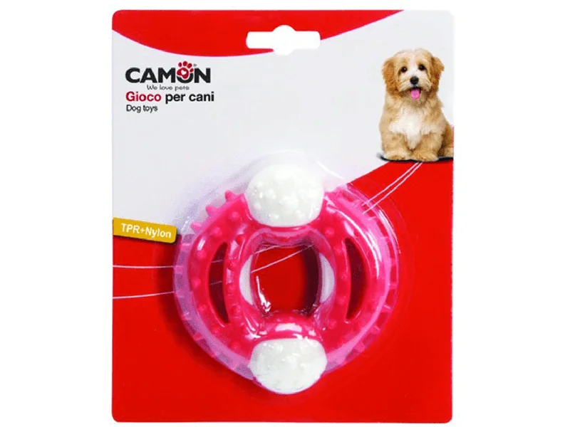 - Remote interactive pet feederTpr/Nylon Toy - Dental Fun Rotondosso - 10.5Cm