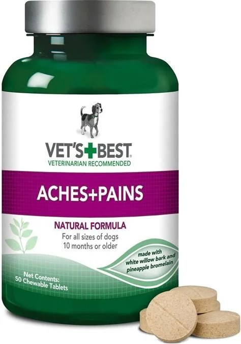 - Dog disposable foam shower gelVet’s Best Aches + Pains Vet Formulated for Dog Occasional Discomfort Hip & Joint Support Chew Supplement