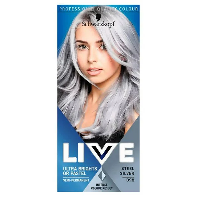 - ​​Christmas pet Christmas clothingSchwarzkopf Live Ultra Brights or Pastel Semi-Permanent Hair Dye, Steel Silver 98