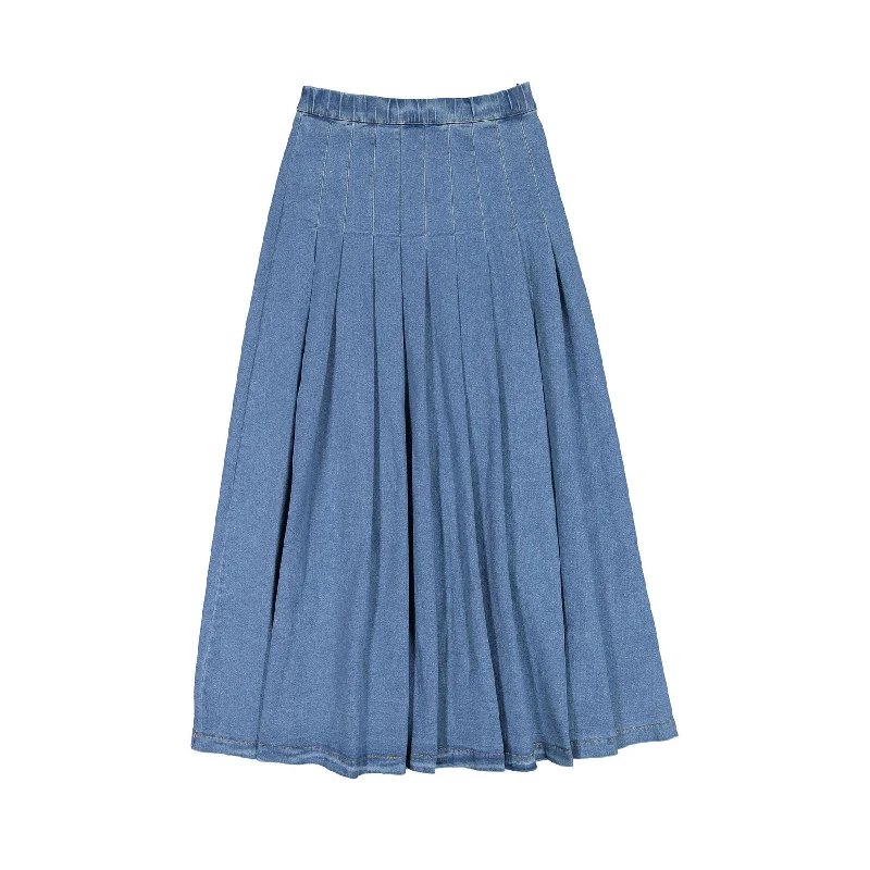 - Automatic temperature adjustment cat bedAva Jeans Denim Pleated Maxi Skirt