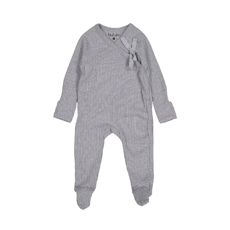 - Parrot climbing and standing wooden frameLadida Layette Grey Pointelle Footie