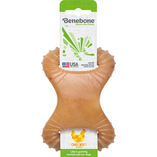 ---BENEBONE® CHICKEN FLAVORED DENTAL DOG CHEWS SMALL 4.9 OZ