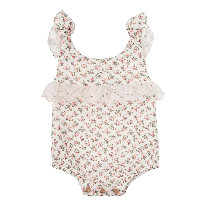 - Postoperative pet anti-licking Elizabethan collarTocoto Vintage Off-White Flowers Baby Body