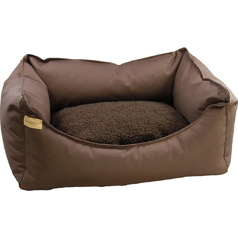  . **Pet clothes are thickened in winter**Earthbound Rectangular Removable Waterproof Bed Brown Small