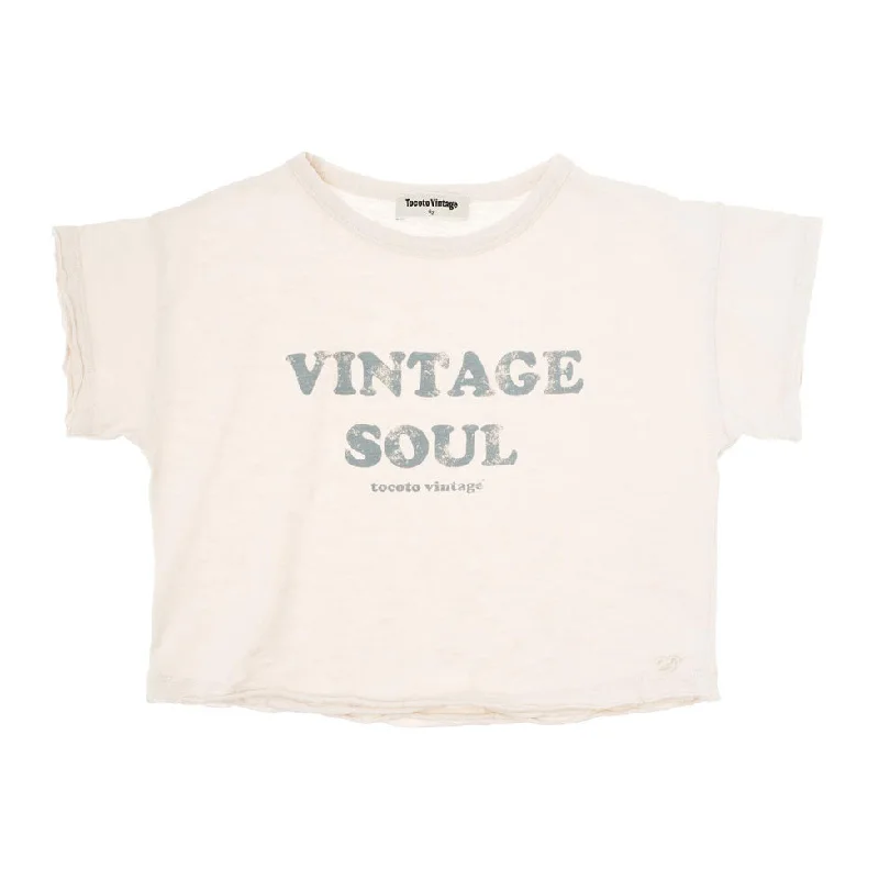 - ​​Pet toys under    yuanTocoto Vintage Off White Vintge Soul Kid Tshirt