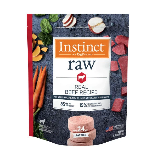 - Crave dog food reviewNature's Variety Instinct Raw Frozen Beef Patties Dog Food