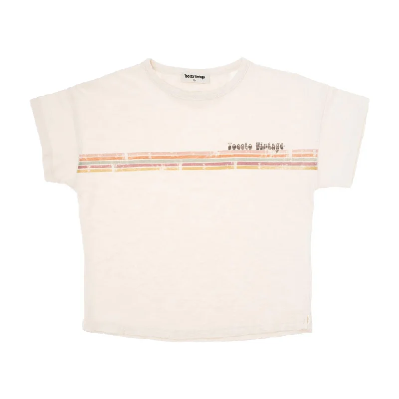 - Winter warm clothes for short-haired dogsTocoto Vintage Off-White Tocoto Lines Kid T-Shirt