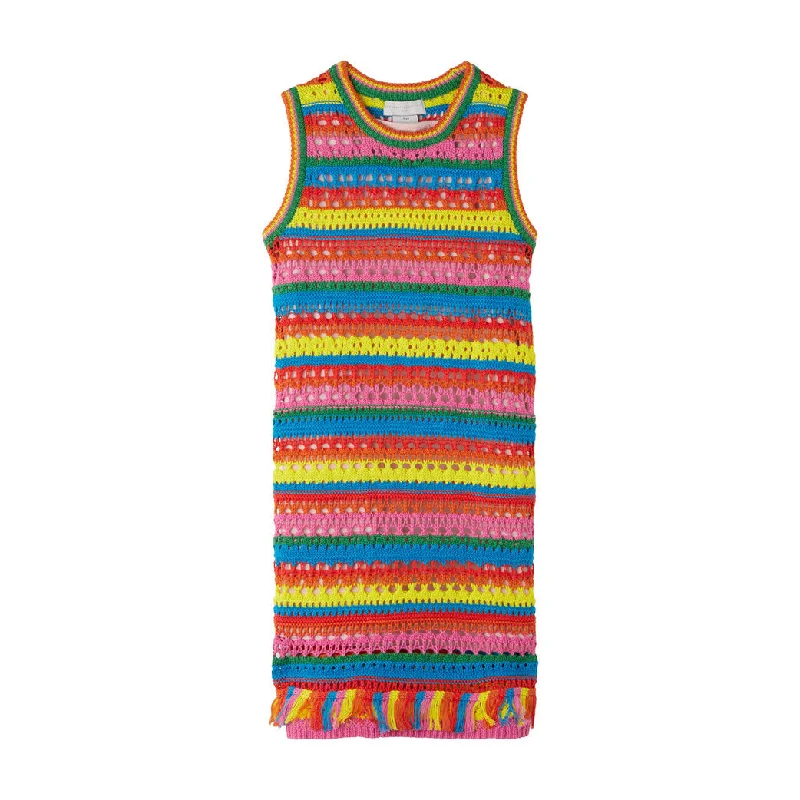 - Pet diabetes prescription foodStella McCartney Red Rainbow Striped Crochet Knit Dress