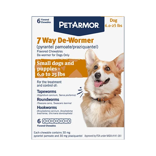 - Deodorizing cat litter tofu litterSergeant's Pet Care Products Worm x Plus 7 Way De-Wormer Small Dog 6Ct