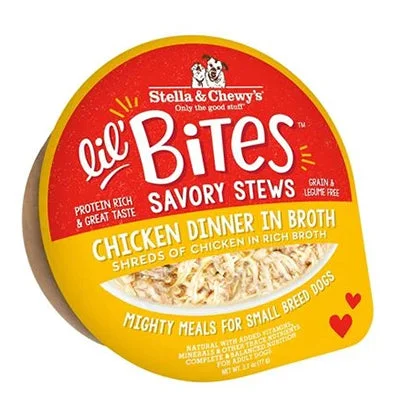 Pet ProductsStella & Chewy GF Lil Bites Savory Stew Chicken Wet Dog Food