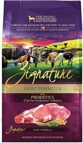 - Pet vitamin complex nutrition tabletsZignature GF Goat Dry Dog Food