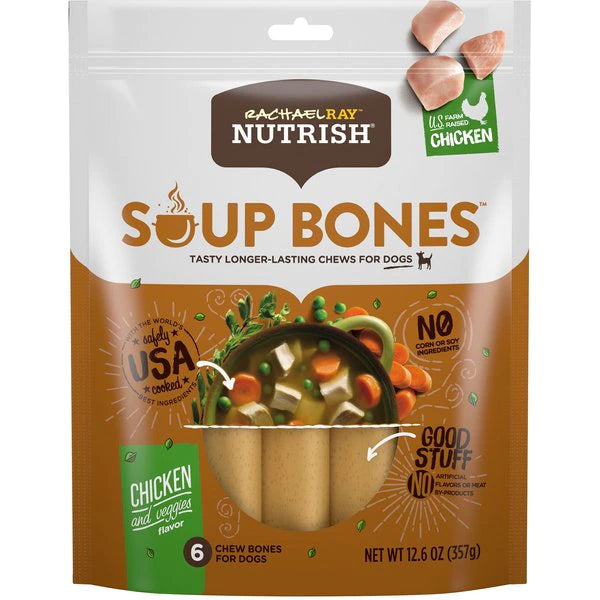 Pet ProductsRachael Ray Nutrish Soup Bones Chicken & Veggies Flavor Dog Chews