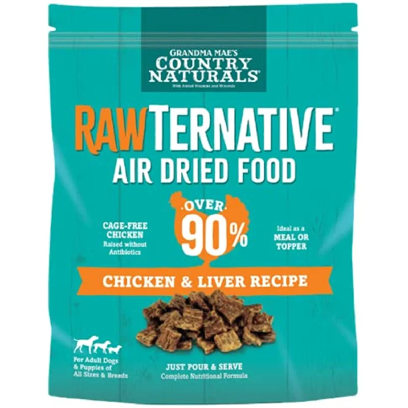 - Teething and chewing toys for puppiesGrandma Mae's Country Naturals Chicken RawTernative Air Dried Dog Food