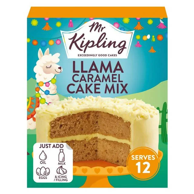 - Teething and chewing toys for puppiesMr Kipling Llama Caramel Flavour Cake Mix 400g