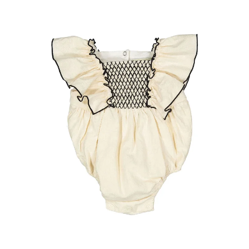 - Pet monitor with cameraNueces Ivory Moraira Smocked Romper