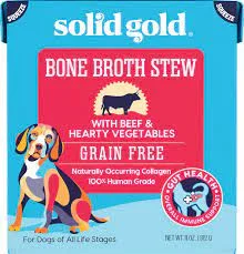 - ​​Pet toys under    yuanSolid Gold Bone Broth Stew with Beef & Hearty Vegetables Wet Dog Food, 11 oz.