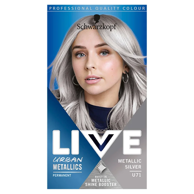 - ​​Pet toys under    yuanSchwarzkopf Live Intense Colour Urban Metallics Permanent Hair Dye Metallic Silver U71