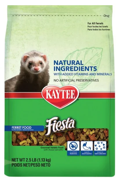 - Cat stress soothing sprayKaytee Fiesta Natural Ferret Food, 2.5-lb bag