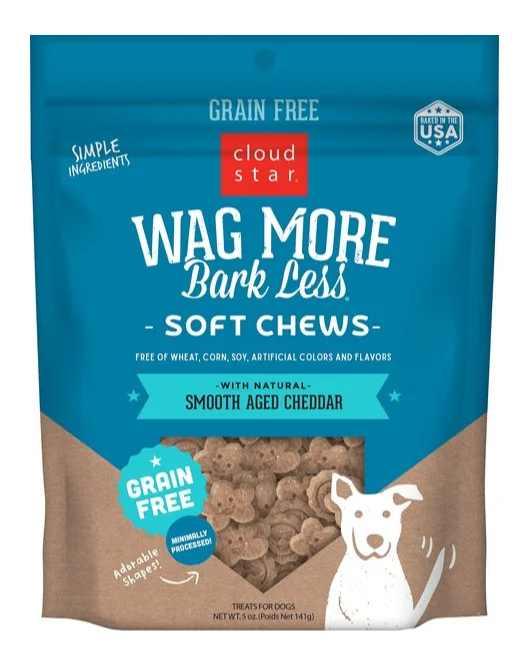 - Pet monitor with cameraCloud Star Wag More Bark Less Soft Chews with Smooth Aged Cheddar Grain-Free Dog Treats, 5-oz bag