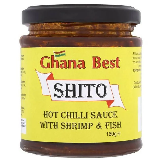 - Organic cotton dog bibsGhana Best Shito Hot Chilli Sauce with Shrimp & Fish 160g