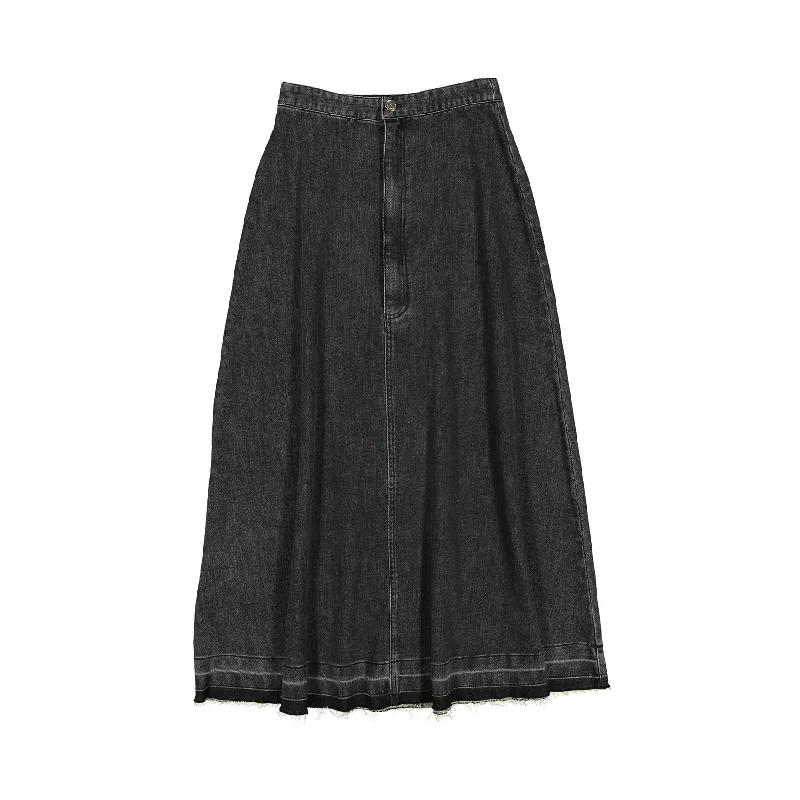 - Cat stress soothing sprayAva Jeans Black Denim Raw Edge Maxi Skirt