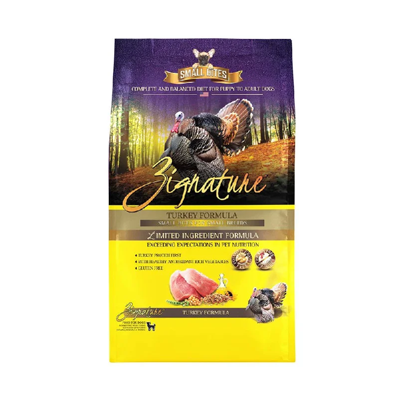 - ProNevus dog food palatabilityZignature Small Bites Turkey Formula Dry Dog Food, 4-lb