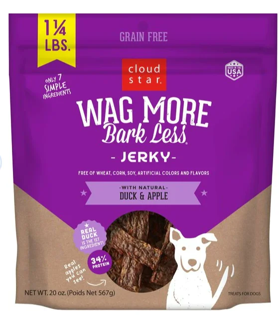 - Dog heart rate monitoring collarCloud Star Wag More Bark Less Grain-Free Jerky Duck & Apple Dog Crunchy Treats, 20-oz bag