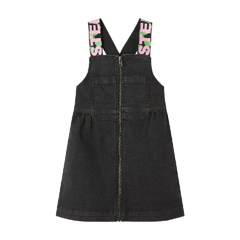 - Natural latex pet mattressStella McCartney Black Denim Logo Tape Dungaree Dress