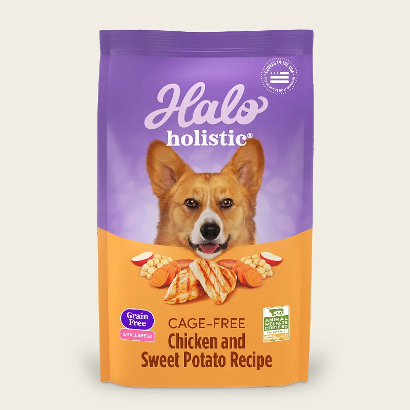 - Natural ingredient dog foodHolistic Grain Free Cage-Free Chicken & Sweet Potato Recipe Small Breed Dry Dog Food