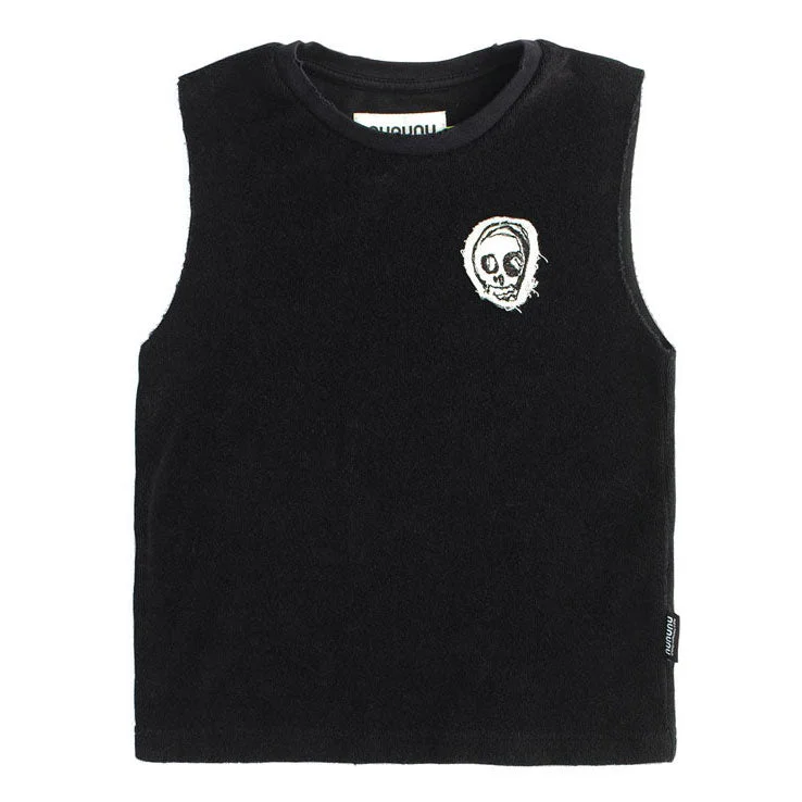 - Dog heart rate monitoring collarNUNUNU Black Terry Cloth Sleeveless Shirt